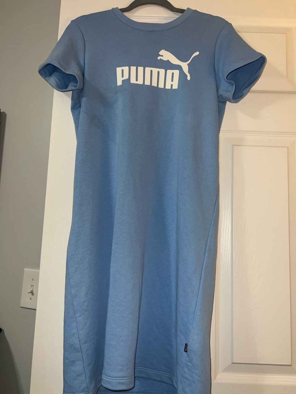 Puma Light Blue Logo T-Shirt Dress